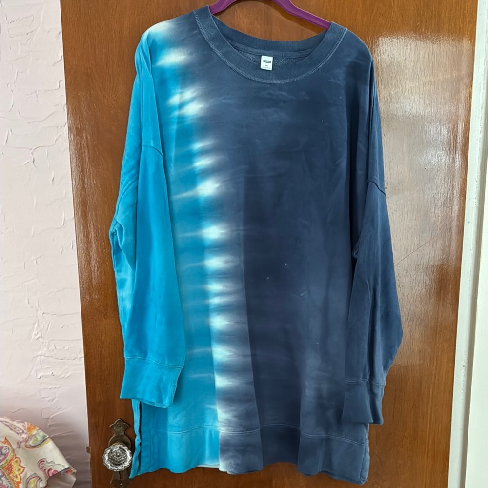 Like New Old Navy Tie Dyed French Terry Tunic, size XXL